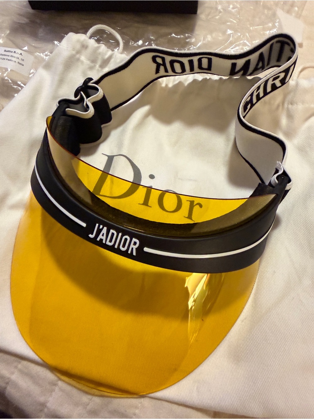 Christian Dior J’Adior DiorClub1 Yellow Visor
